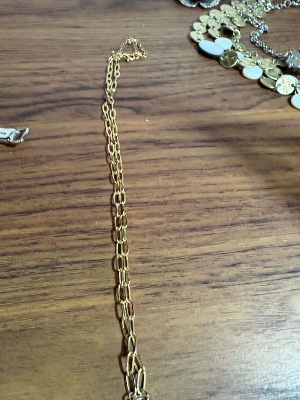 Classic Gold Paperclip Link Necklace for Women